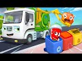 Truck And Street Vehicles Garbage Truck Learning Vehicles Kids Song Kids Cartoon BabyBus