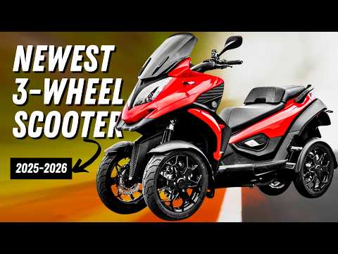 Newest Maxi Scooters and Trike Motorcycles Offering Three-Wheel Riding Stability for 2026