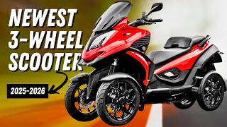 Newest Maxi Scooters and Trike Motorcycles Offering Three-Wheel Riding Stability for 2026