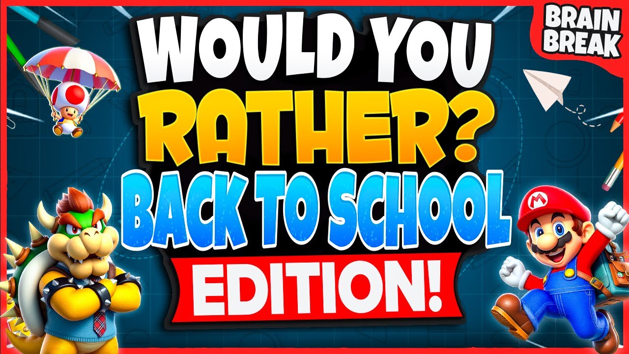 Back To School Would You Rather? Workout 🍎 Brain Breaks For Kids 🍎 Just Dance 🍎 GoNoodle Games