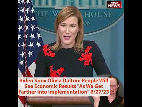 Reporter: "At What Point Are Americans Going To See This?" — Spox: "Just Starting To Feel" Bidenomics
