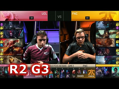 Fnatic vs UOL (Unicorns of Love) | Game 3 S6 Worlds 2016 EU Regionals Round 2 | FNC vs UOL G3 R2