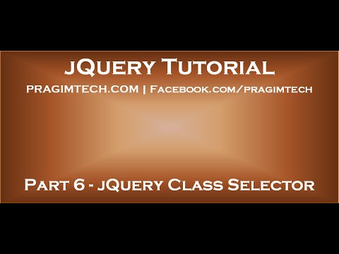 jQuery class selector