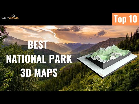 Best National Parks 3D Raised Relief Maps