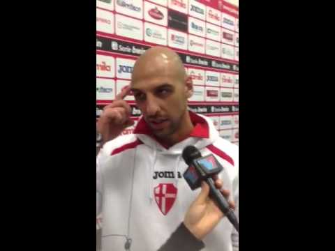 Matteo Piccinni in conferenza stampa nel post Padova-Livorno