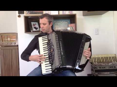 Acordeon Scandalli Super VI - 120 Bx cass duplo quarta - Mi