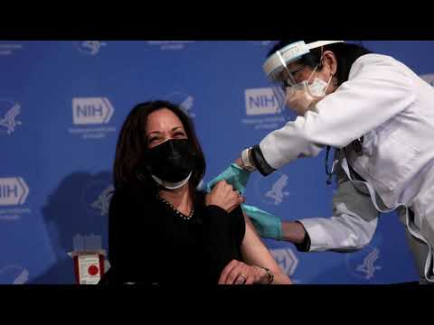 哈里斯副總統接種第二劑COVID-19疫苗 (VP Harris gets the second dose of COVID-19 vaccine)