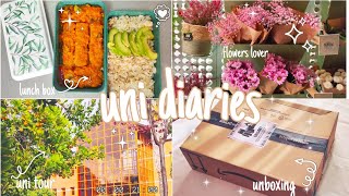 Productive day in my life | VLOG🌱 campus tour🌻 days in my life as a student✨preparing lunch box 🍱