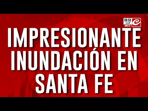 Impresionante temporal causa estragos en la provincia de Santa Fe