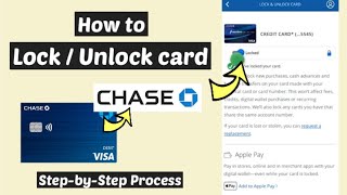 How to Lock or Unlock Chase Debit or Credit Card from Chase Mobile App | Block or Unblock Chase Card