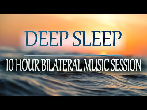 10 HR Deep Sleep Bilateral Music Therapy Session | Dark Screen | For Insomnia, Stress, Anxiety, PTSD