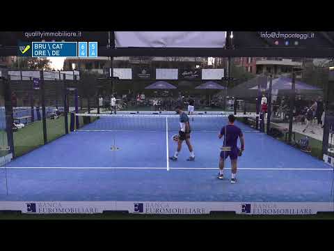BRUSA\CATTANEO VS ORECCHIO\DE TOMASSI - QUARTI DI FINALE 4' TAPPA TOUR DI ROMA - CIRCOLO PADEL PARK
