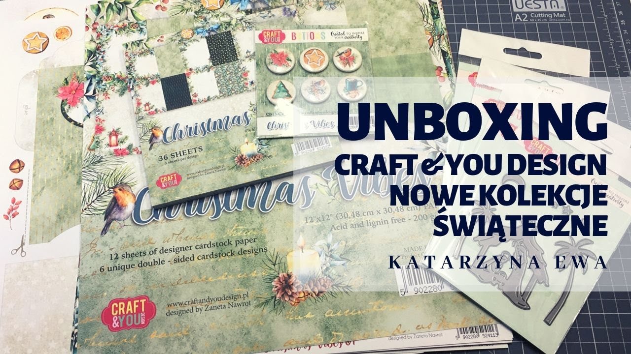 Watch Unboxing. Nowe świąteczne kolekcje i wykrojniki Craft and You Design now Unboxing. Nowe świąteczne kolekcje i wykrojniki Craft and You Design