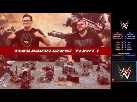 Thousand Sons VS Dark Angels! 10th Edition!
