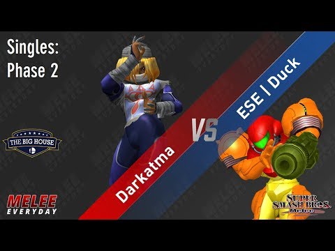 The Big House 8 - Darkatma (Sheik) vs. ESE | Duck (Samus) - SSBM - Singles Phase 2