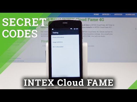 Secret Codes INTEX Cloud Fame 4G - Hidden Mode / Test Menu