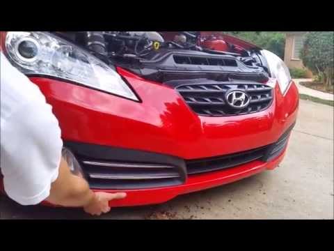 Hyundai Genesis Coupe Front Bumper Removal