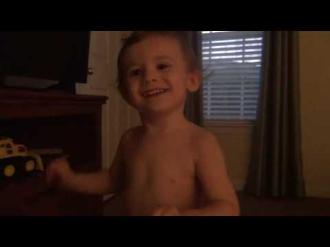 Kal learning his 123's