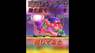 透明バッチでモートン倒してみた #ゲーム #ゲーム実況   #games  #マリオ   #リンリンパーク #強敵 #モートン