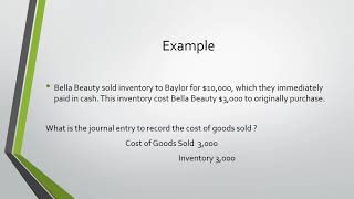 Journal Entries to Record the Selling of Inventory