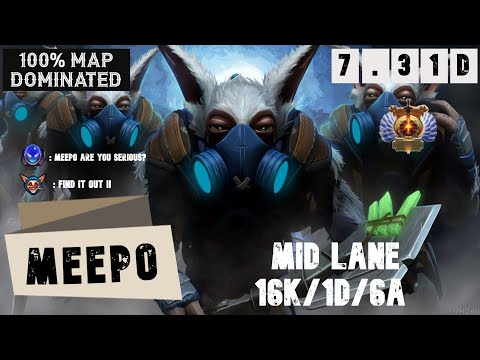 100% MAP MASTERY | MEEPO MID LANE 7.31D IMMORTAL MEDIUM | DOTA 2