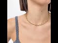 Moderní pozlacený řetízek Chunky SHK109