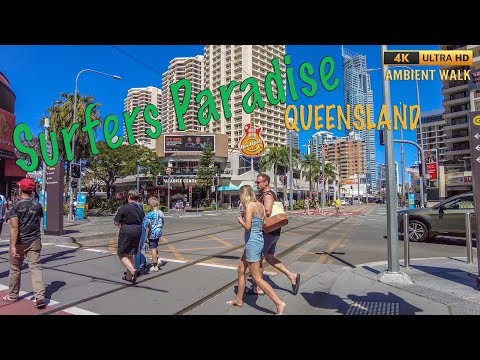 Tourist Heaven Surfers Paradise - Caminhada ambiente ensolarada e divertida em 4K