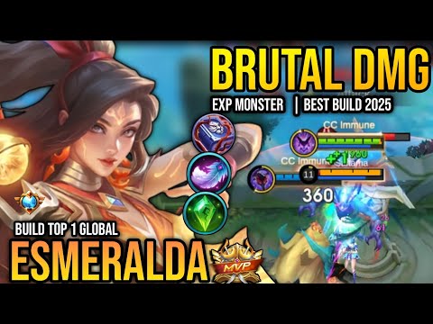 ESMERALDA BEST BUILD 2025 | BUILD TOP 1 GLOBAL ESMERALDA GAMEPLAY | MOBILE LEGENDS 