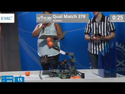 VEX Worlds 2016 - VEXIQ Middle School - Science - Qual 378 (10769E 985M) 57