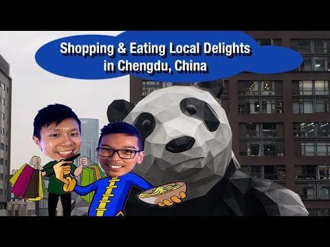 Compras e alimentação local em Chengdu, China |