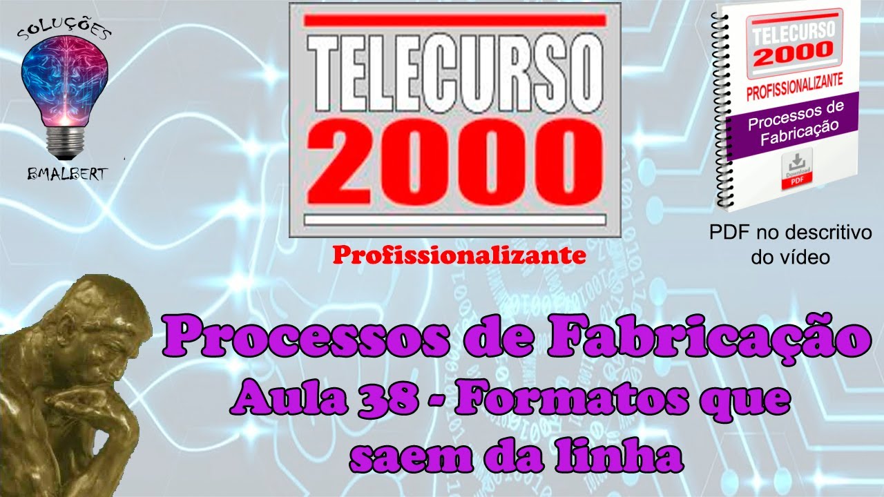 Telecurso 2000 - Processos de Fabricação - 38 Formatos que saem da linha