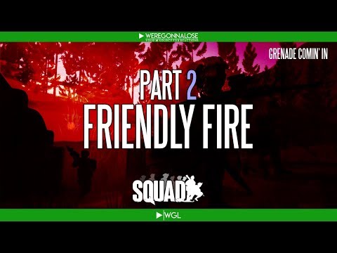 SQUAD Military Game Simulation - Team Killing Reactions - Grenade Coming In