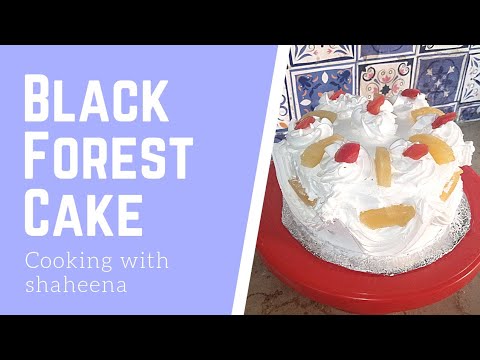 Black Forest Cake | Black Forest Ice Cake    Cooking with Shaheena
