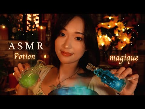 ASMR 🧪 Potion magique | Chaudron, feu crépitant et murmures relaxants 🌙🔮 RP Fantasy