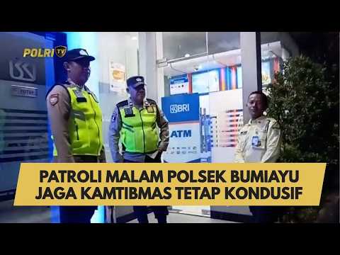 PATROLI MALAM POLSEK BUMIAYU JAGA KAMTIBMAS TETAP KONDUSIF