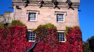 preview picture of video 'Autumn Courtyard Floors Castle Borders Of Scotland'