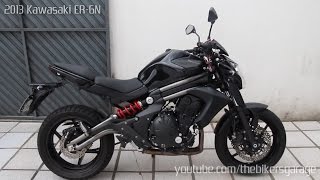 Kawasaki ER6N - Two Brothers Racing v.s Stock Exhaust vs. Straigh Pipe Sound