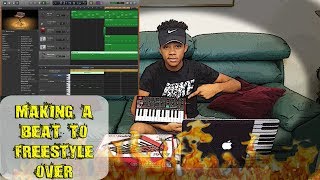 MAKING A BEAT FROM SCRATCH YOU CAN RAP TO ON GARAGEBAND!!!