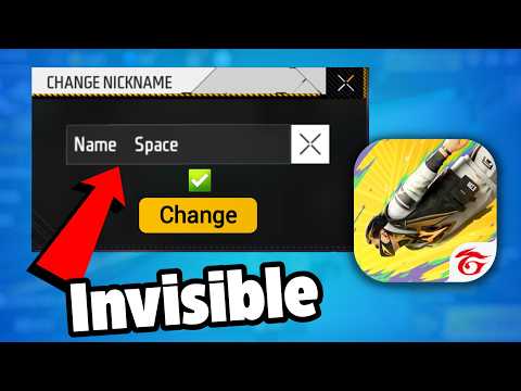 How To Use Invisible Name Space in Your Name in Free Fire Max