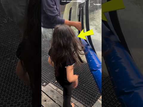 Girl Tries Water Balloon Ride… But Things Don’t Go as Planned! #shots #facts