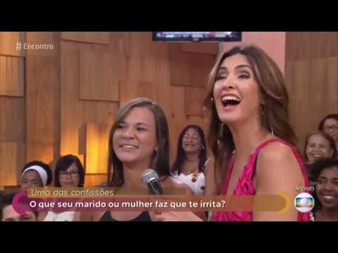 Encontro com Fátima Bernardes 29/01/2019 - Tatá Werneck faz reclamações de Rafael Vitti