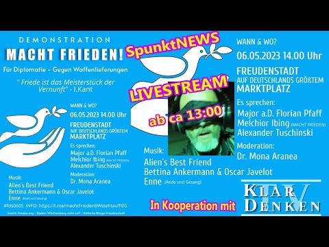 #FDS0605 SpunktNEWS LIVE STREAM #machtFRIEDEN Demo Freudenstadt und Rundherum