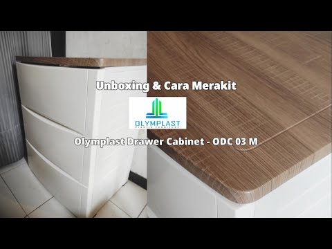 Unboxing & Cara Merakit Olymplast ODC 03 M, Lemari Laci Plastik 3 Susun Estetik Modern Minimalis