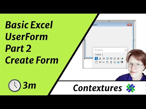 Basic Excel UserForm Part 2 - Create UserForm