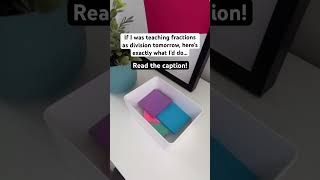 Gather ALL the sticky notes! They’re my favorite “manipulative” for teaching why 3 divided by 4 is ¾