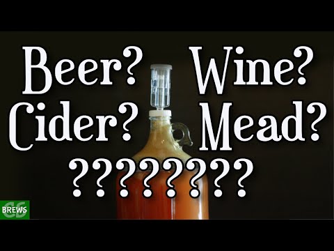 Wine, Cider, Mead and Beer... Differences?