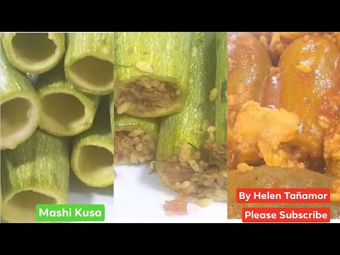 الكوسا مع اللحم والأرز How to cook zuccine with rice and meat or Mashi Kusa or Mashi Squash❤️
