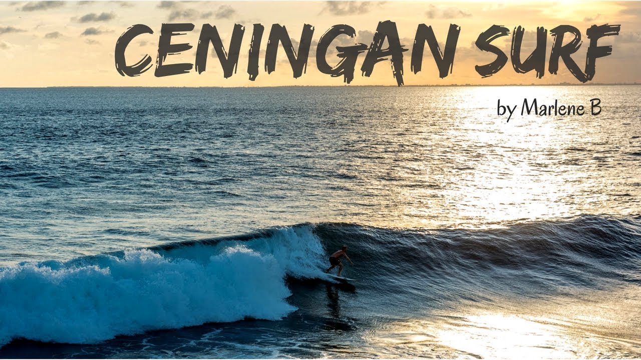 Glimpse of adventurers surfing at Mahana Point in Nusa Ceningan.
