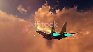 Jet Screams By—Tail on Fire! (8s)