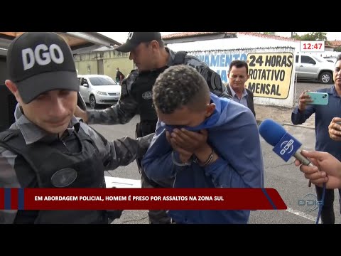 Em abordagem policial, homem é preso por assaltos na zona sul 29 03 2023